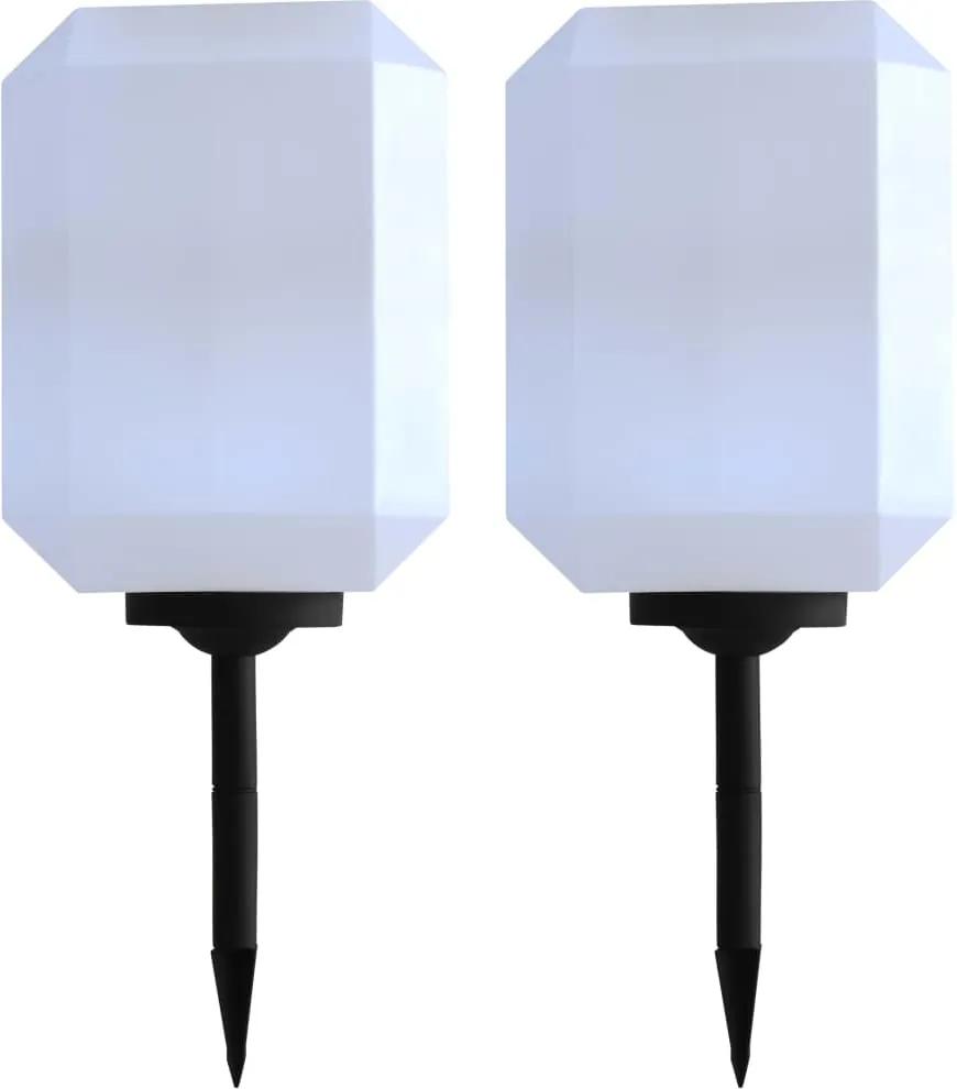 LED-solarlampen 30 cm wit 2 st