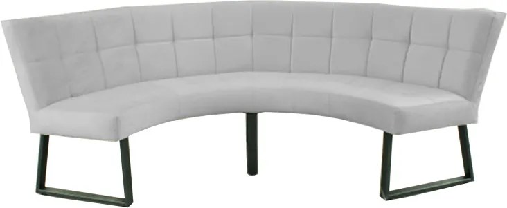 Eetkamerbank - Amsterdam - stof Element lichtgrijs 04 - geschikt voor tafel 150 cm