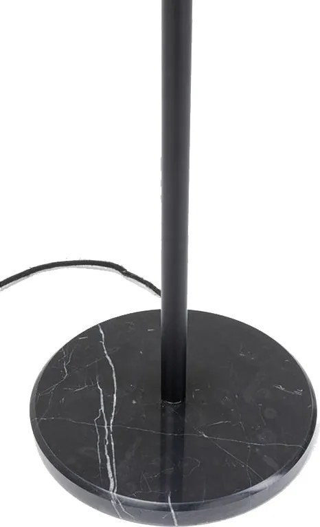 Vloerlamp Met Glazen Bollen Zwart