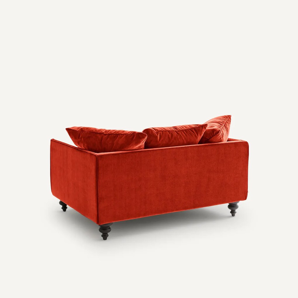 2-zits compact fluwelen bank, Lazare