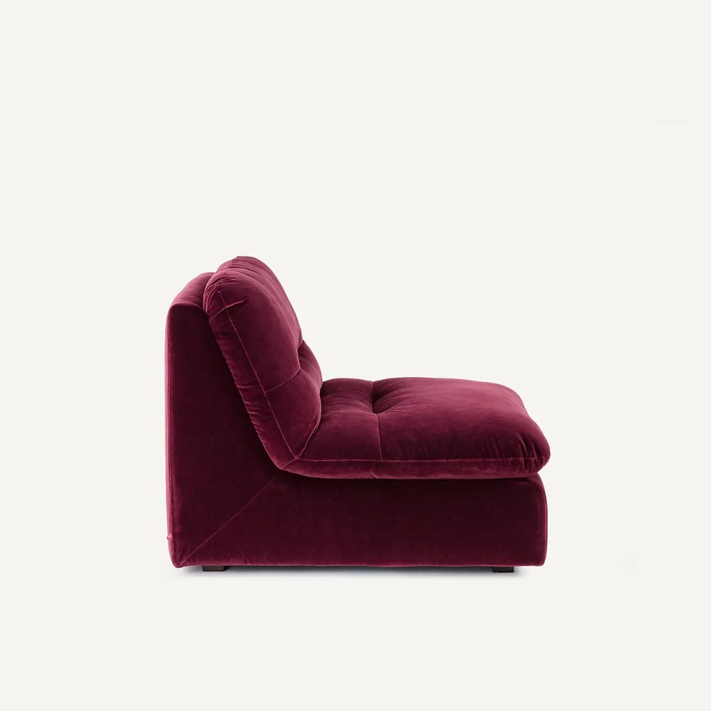 Modulaire fauteuil in fluweel, GIULIANO