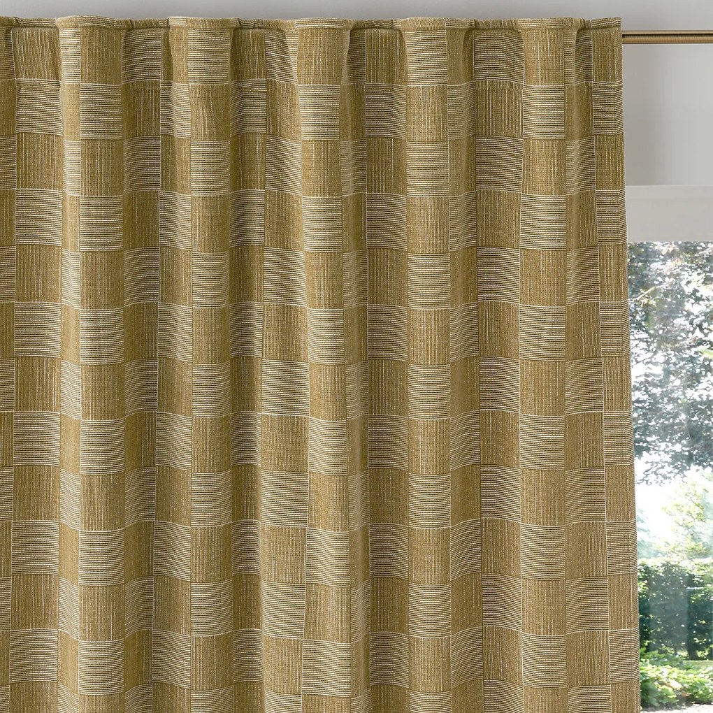 Gordijn in getextureerd jacquard effect, Domeo