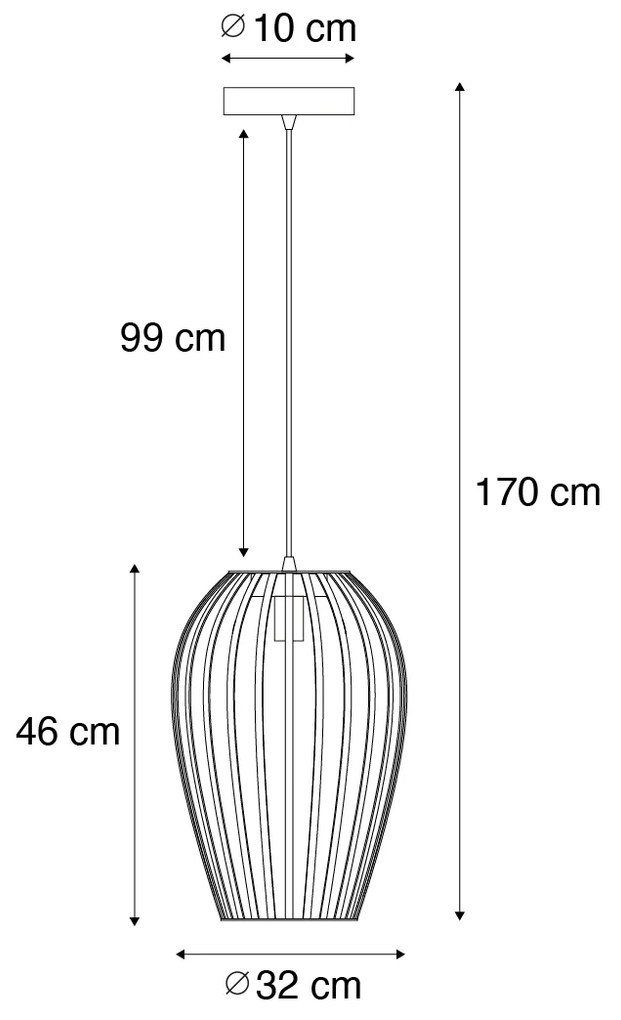 Design hanglamp zwart met opaal IP44 - Angela Design E27 IP44 rond Binnenverlichting Lamp