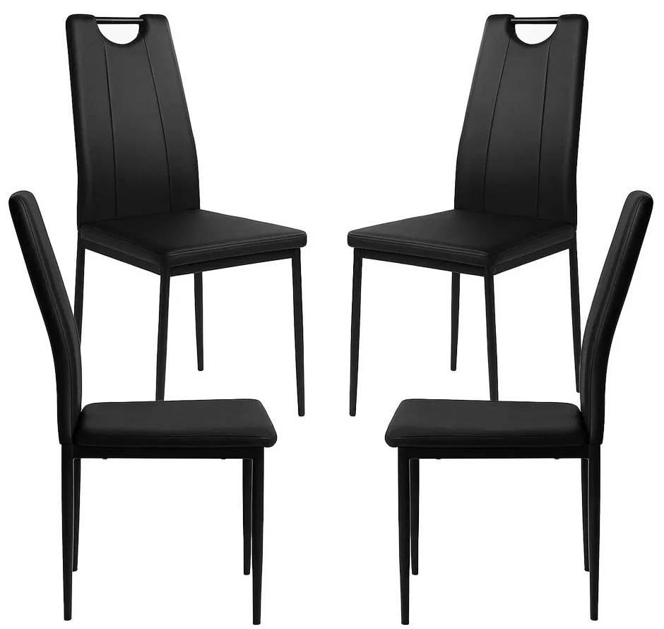 Pakket 4 Risol Stoelen Kunstleer