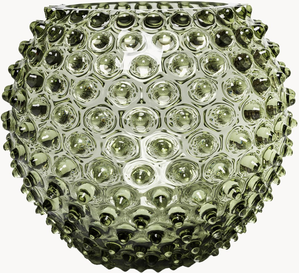 Handgemaakte vaas Hobnail Globe met reliëf