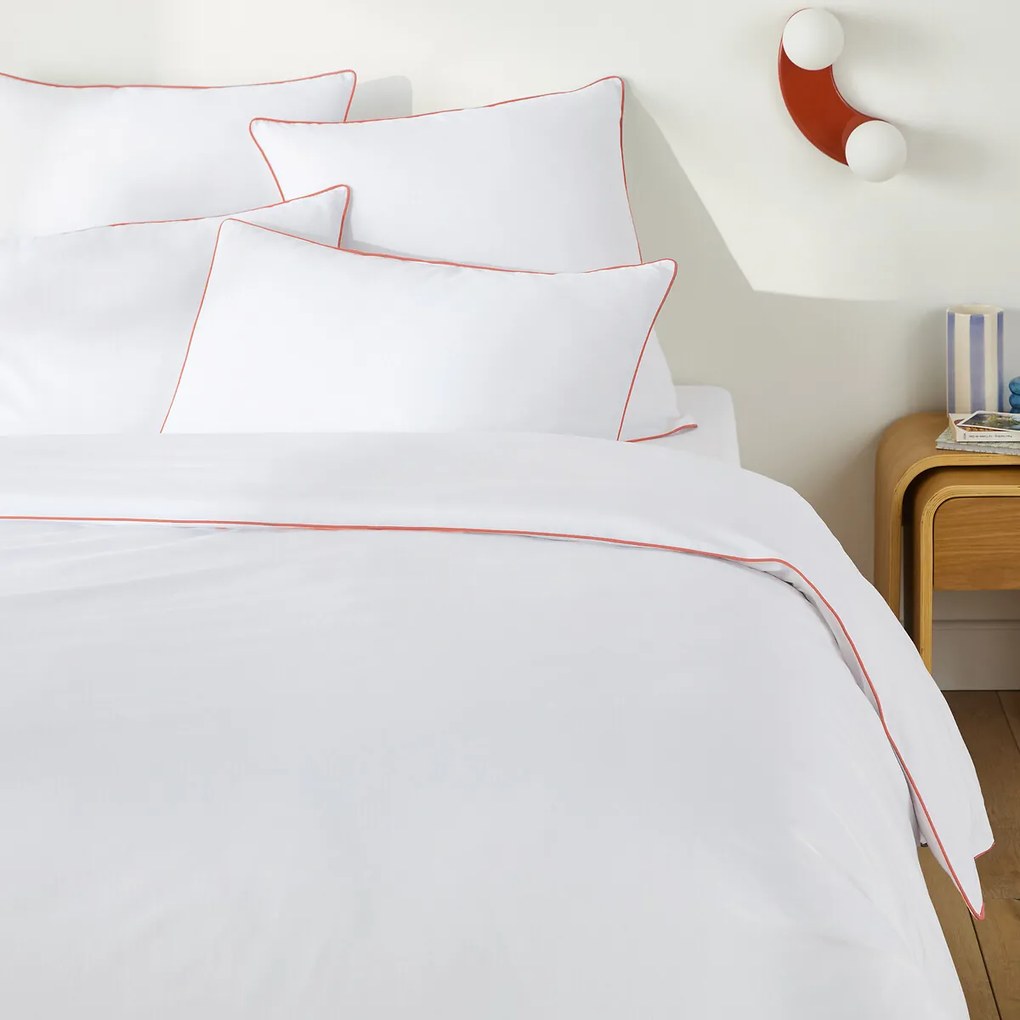 Effen dekbedovertrek in katoen, Macha