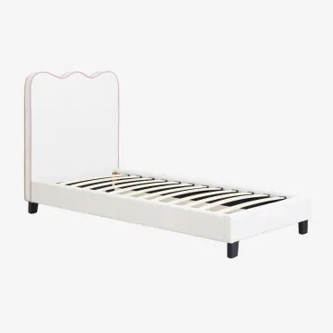 Zivon Gestoffeerd Bed Stof Roze & 90 X 190 Cm - Sklum