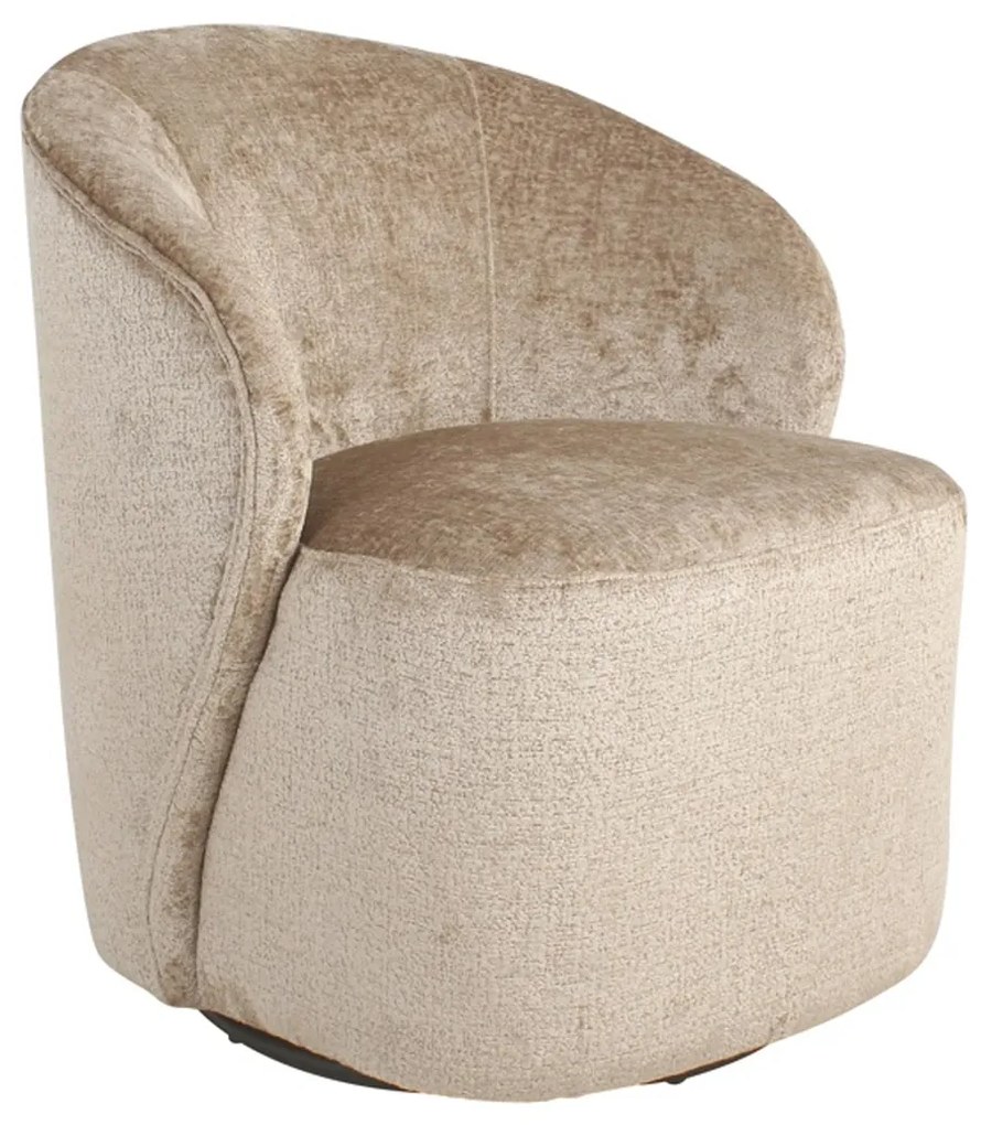 Draaifauteuil Chenille Taupe