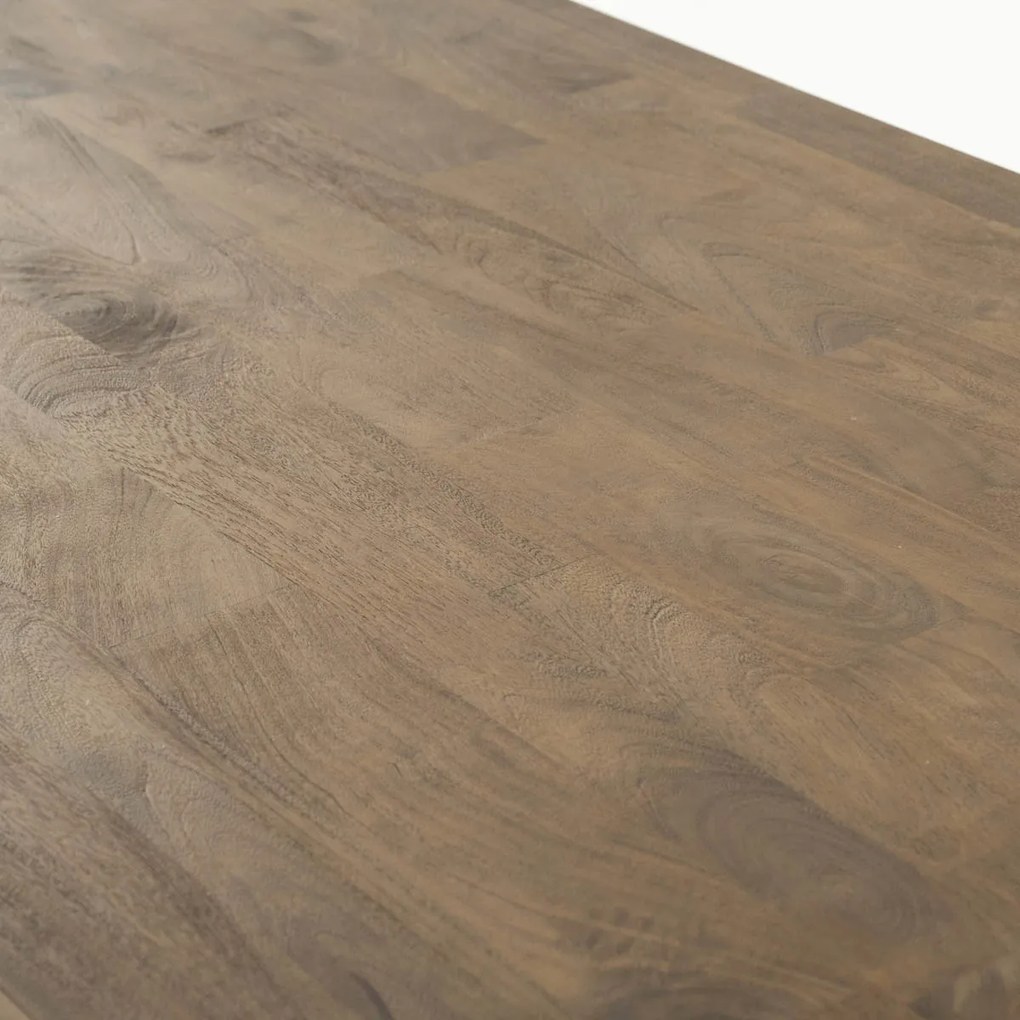Grote Eettafel Bruin Mangohout 300 Cm - 300 X 110cm.