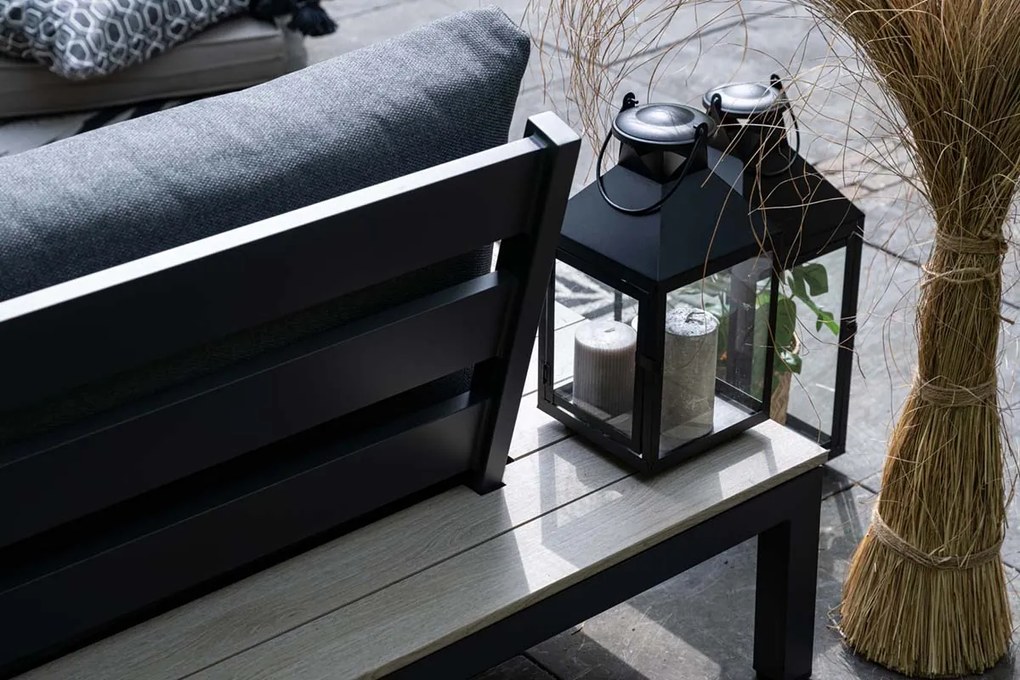 Garden Impressions Nicolle loungeset - Carbon black - donker grijs - Op=Op