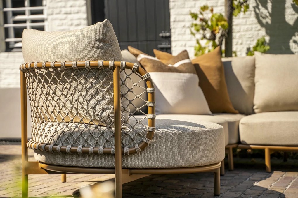 De Martinique hoek loungebank amber XL SALE