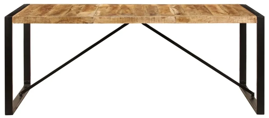 vidaXL Eettafel 200x100x75 cm massief mangohout