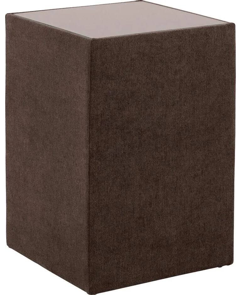Goossens Hocker Nomade Toendra, Hocker met inleg glasblad
