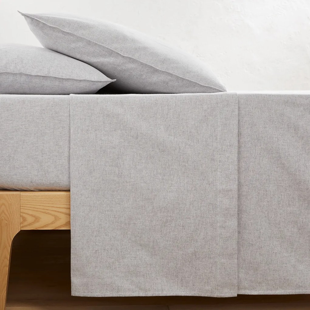 Onderlaken in chambray katoenen flanel, Clara