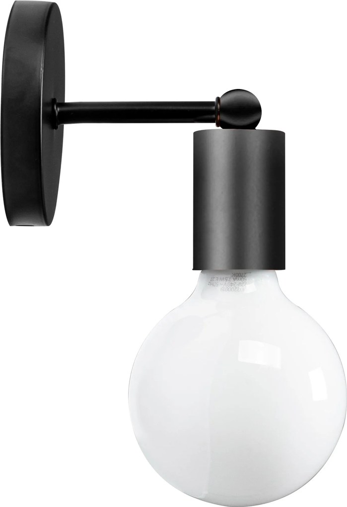 Wandlamp Metaal Zwart Mat 392205