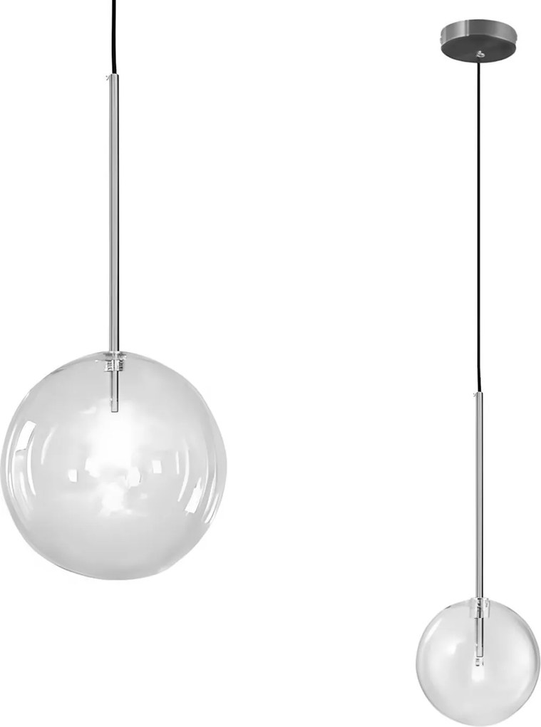 Plafondlamp Hangende Glazen Bol 20cm APP1685-1CP