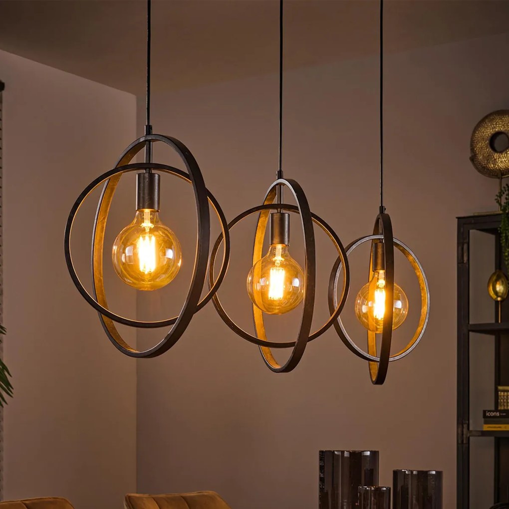 Eettafel Hanglamp Cirkels Zwart