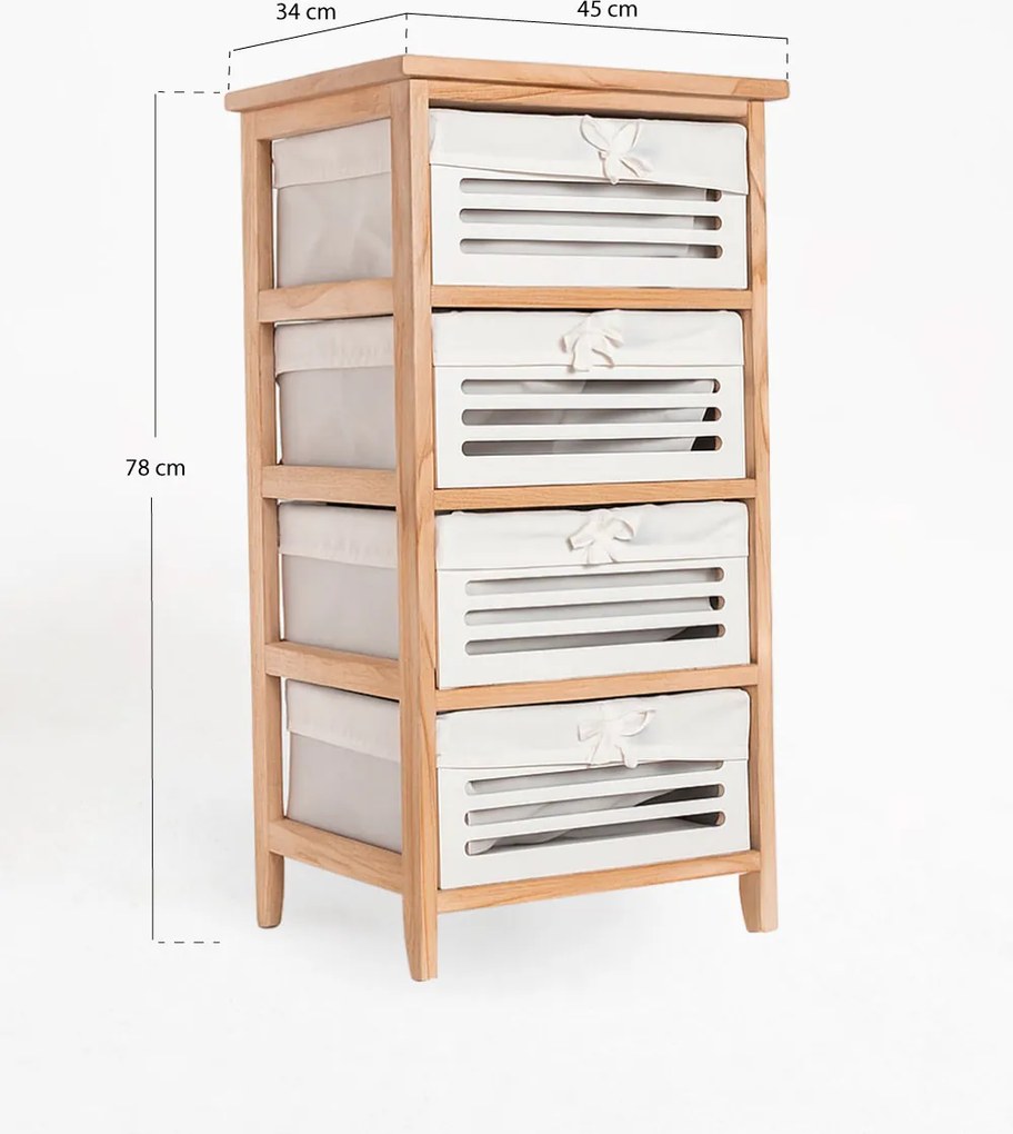 Nuvio brede ladekast 4 laden