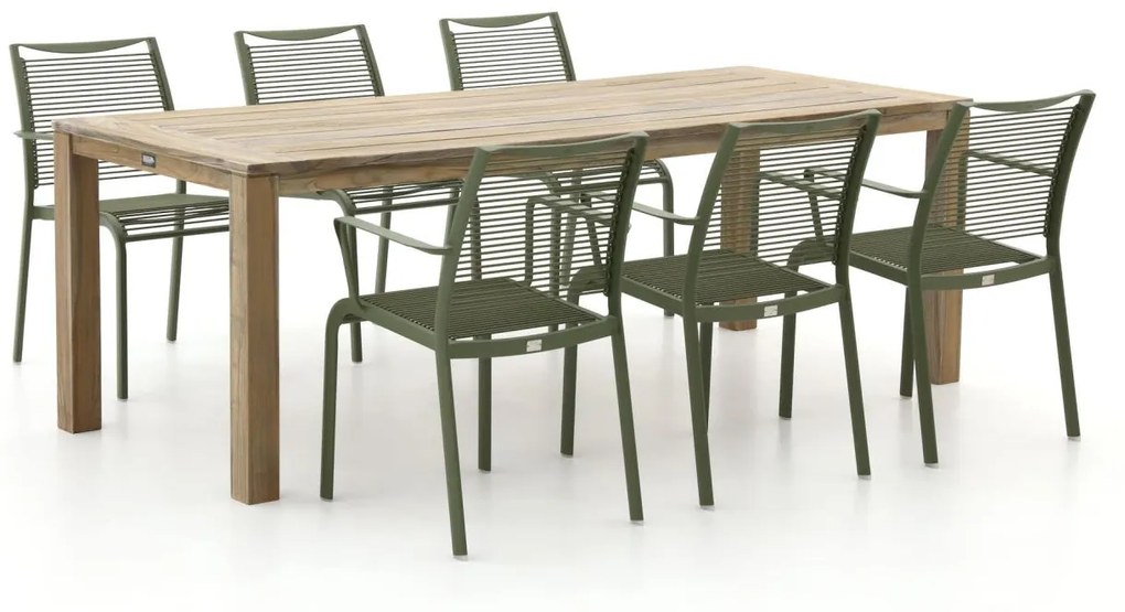 Apple Bee Hawaii/ROUGH-S 220cm dining tuinset 7-delig stapelbaar