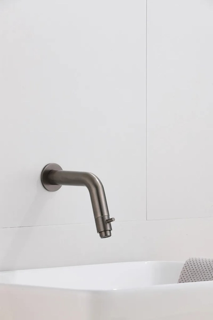 Saniclear Iron inbouw toiletkraan verouderd ijzer - gunmetal