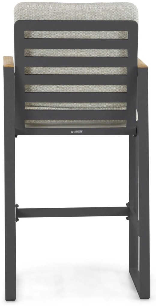 Barstoel Aluminium Grijs-antraciet Lifestyle Garden Furniture Faro
