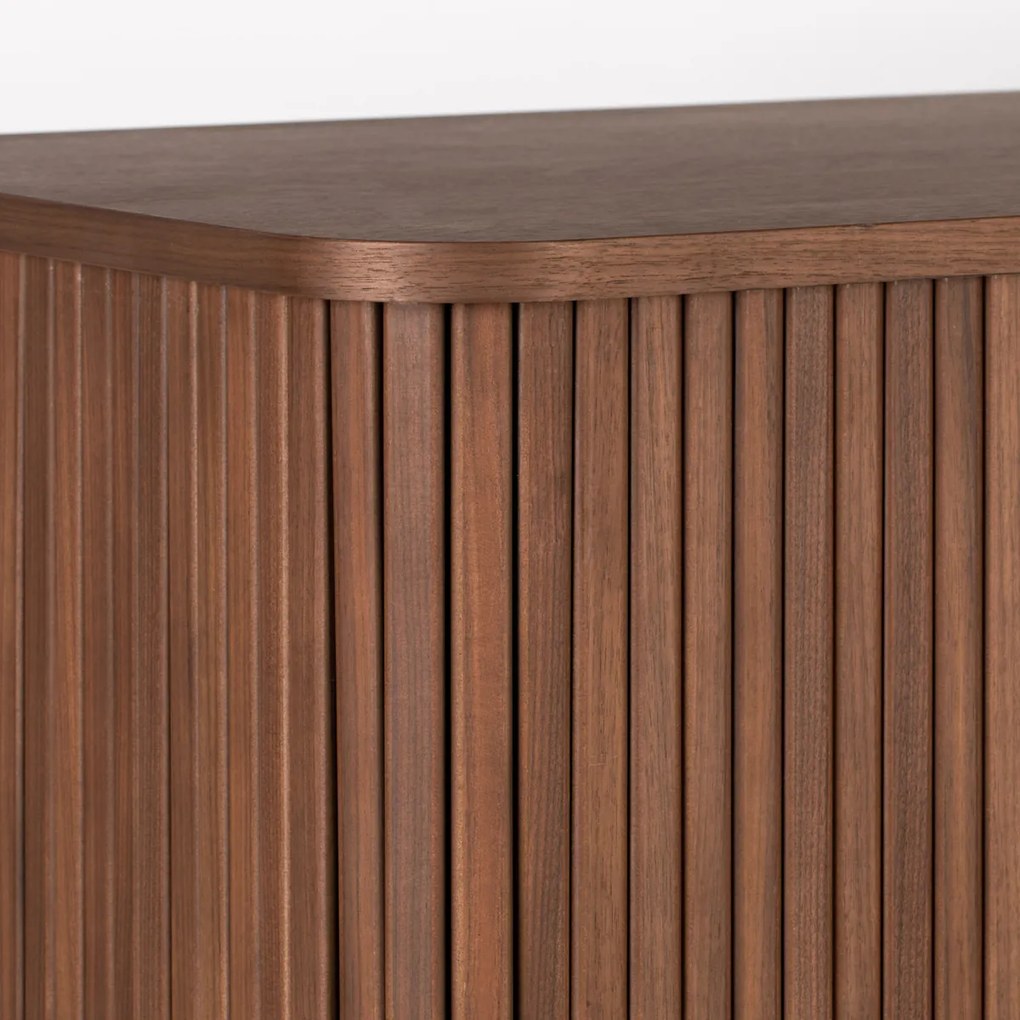 Design Wandkast Walnoot - 100x45x140cm.