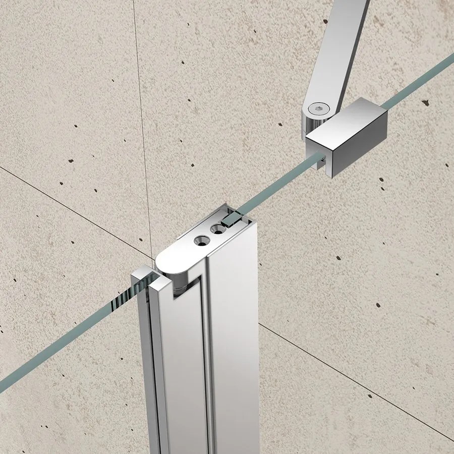 Gelco Loro douchecabine met draaideur 100x120cm chroom