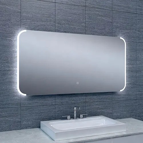 Badkamerspiegel Bracket 120x60cm Geintegreerde LED Verlichting Verwarming Anti Condens Touch Lichtschakelaar Dimbaar