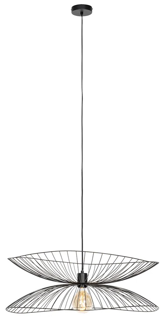 Design hanglamp zwart 66cm - Pua Design E27 rond Binnenverlichting Lamp