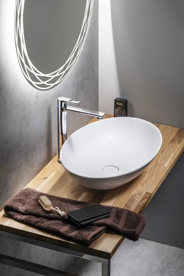 Sapho Thin waskom solid surface 60x40cm wit