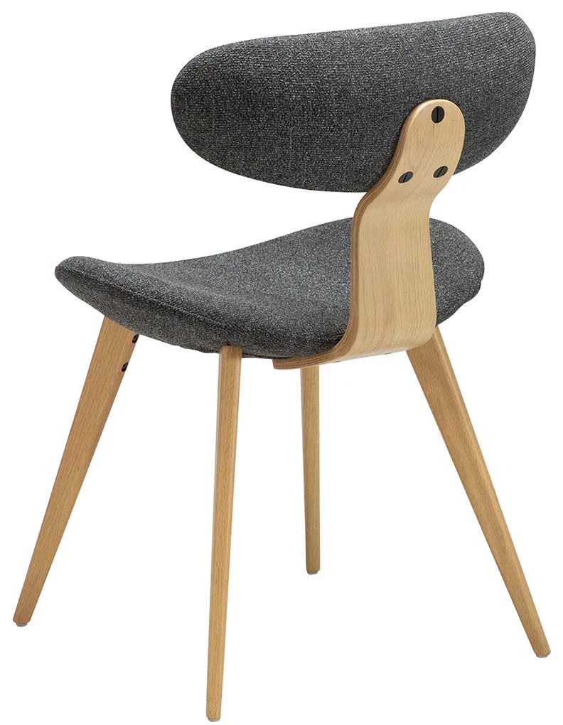 Dan-Form Buckle Eetkamerstoel Scandinavisch Design Grijs Eiken