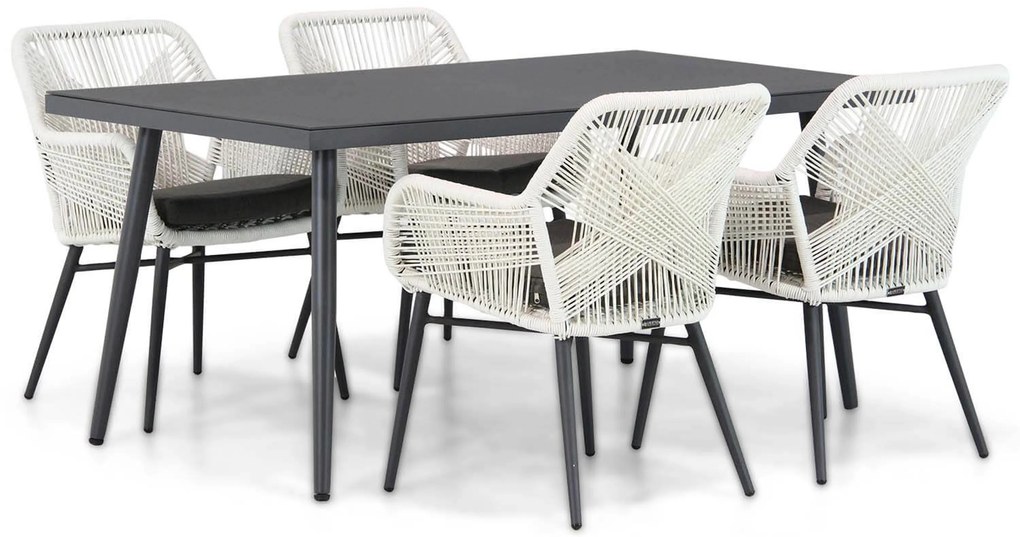 Tuinset 4 personen 170 cm Rope Wit Lifestyle Garden Furniture Advance/Valencia