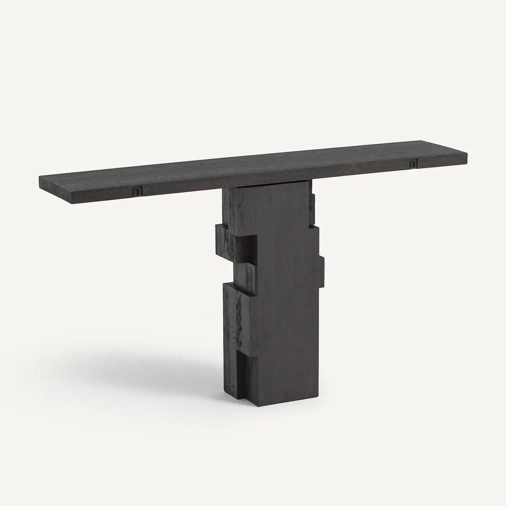 Wandconsole in gebeitst eiken, KIMAL