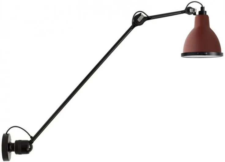 DCW éditions Lampe Gras N304 XL 75 Outdoor Seaside wandlamp black rood