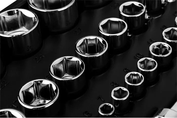 NEO Doppenset 1/4"-1/2"110 Delig 10-066