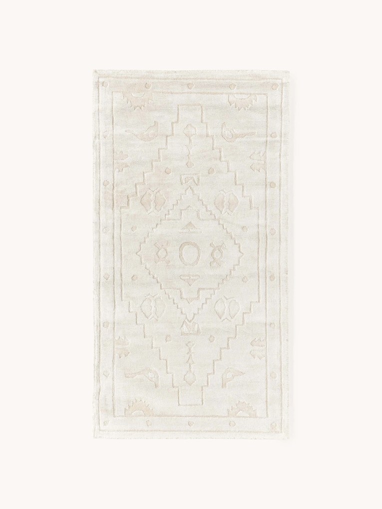 Handgeweven viscose vloerkleed Shaila