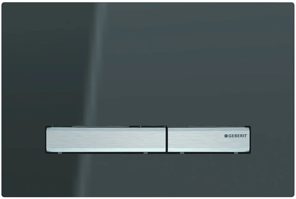 Geberit Sigma 50 bedieningspaneel spiegelend rookglas/chroom voor Sigma reservoirs 8cm (UP720) en 12cm (UP320)