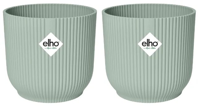 2x Pot elho Vibes Fold Round groen