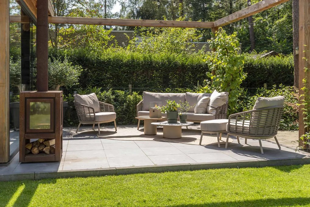 Taste by 4 Seasons Puglia loungeset latte Loungeset   taupe weerbestendig