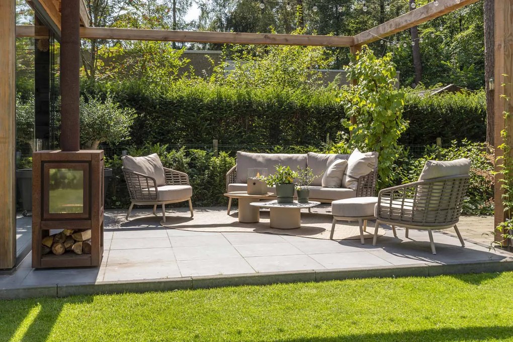 Taste by 4 Seasons Puglia loungeset latte SALE Loungeset taupe weerbestendig