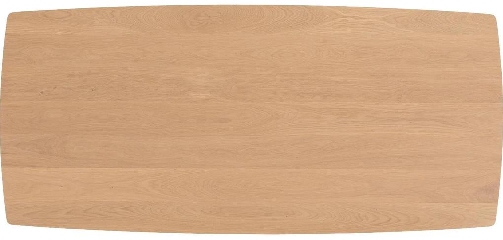 Goossens Excellent Eettafel Floyd, Semi rechthoekig 180 x 100 cm