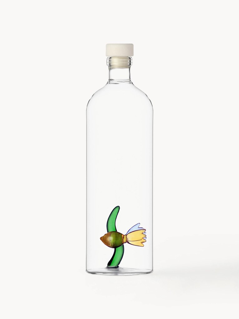 Handgemaakte karaf Fish van borosilicaatglas, 1.1 L