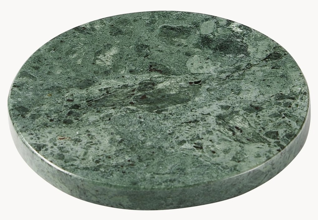 Marmeren onderzetters Callum in groen, 4 stuks