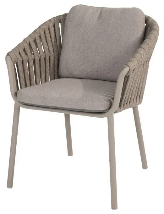 Taste by 4 Seasons Owen tuinset Cloud met Donato tuintafel met geprint keramisch blad Ø 160 cm Sale Tuinset antraciet weerbestendig