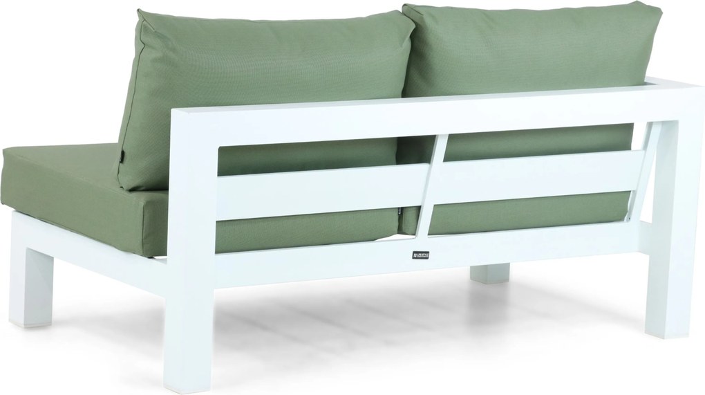 Hoek loungeset 6 personen Aluminium Wit Lifestyle Garden Furniture Luca