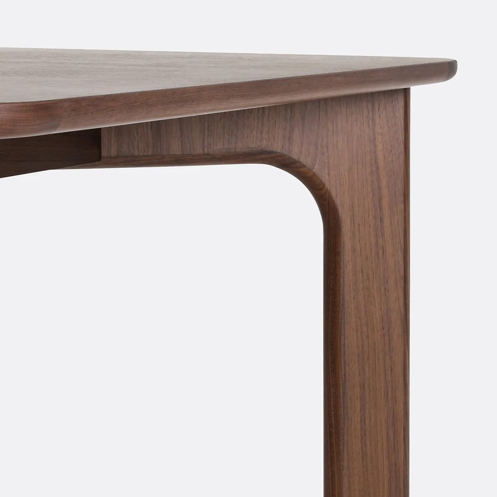 Rechthoekige eettafel, walnootfineer, 6 couverts, SROFI