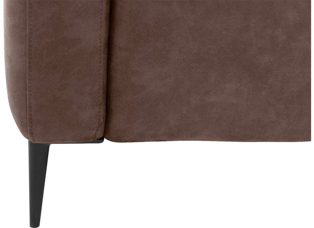 Goossens Key West bruin, micro leer, 2-zits, modern design