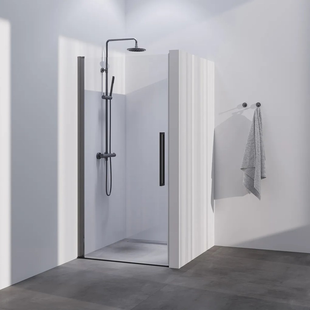 Brauer Season nisdeur met draaideur 80cm gunmetal