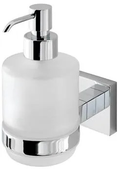 Eastbrook Rimini messing glazen zeepdispenser chroom