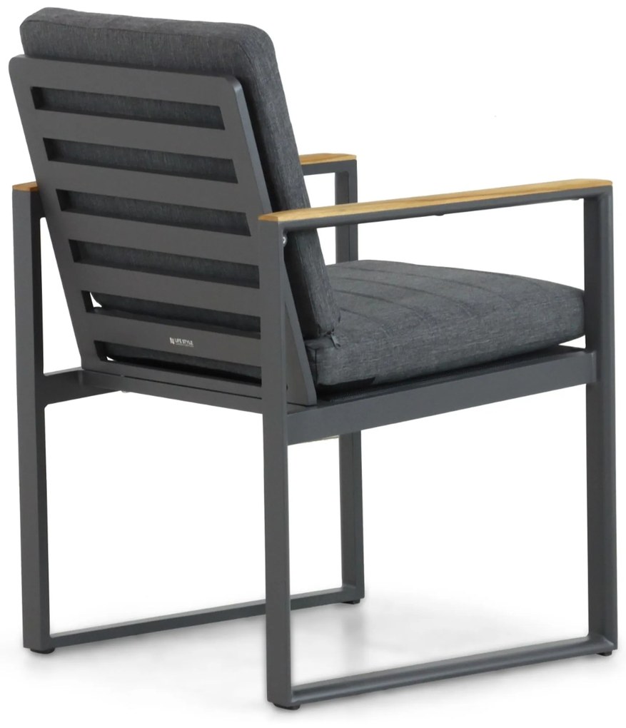 Tuinstoel Aluminium Grijs-antraciet Lifestyle Garden Furniture Faro
